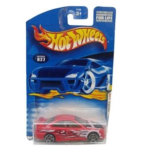 2001 Hot Wheels 027 Honda Civic SI First Editions 15 of 36 PR5 28758 Toy Car Red